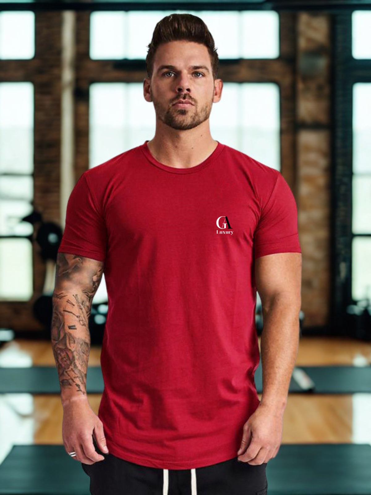 Men's Sports T-Shirts Fashion Tees Tops Short Sleeve Athletic Workout Gym Clohting Slim Fit T Shirts