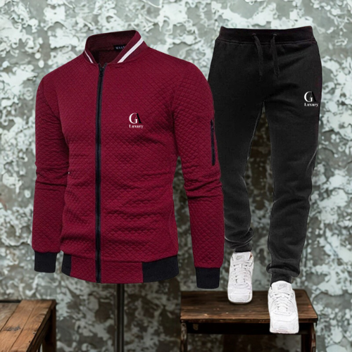 Men’s 2-Piece Tracksuit – Baseball Style Jogging Set for Spring & Fall