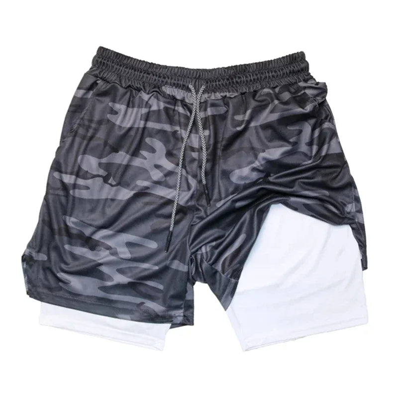 Men’s Multi-Pocket Camouflage Mesh Shorts - G&A Luxurys