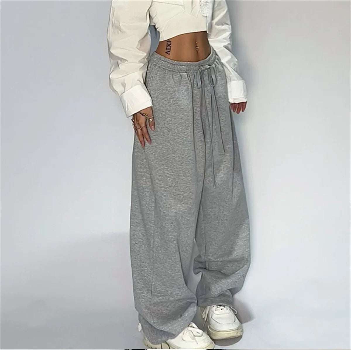 Women’s High-Waist Lace-Up Sweatpants