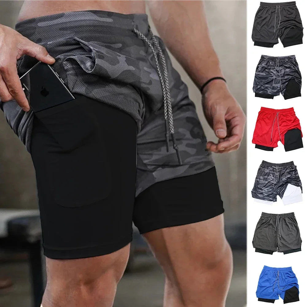 Men’s Multi-Pocket Camouflage Mesh Shorts - G&A Luxurys