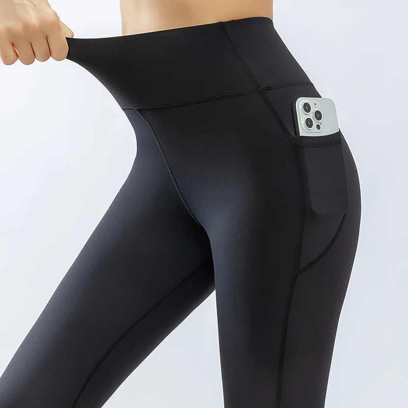 Women’s High Waist Yoga Leggings  Butt-Lifting Quick Dry Fitness Pants 