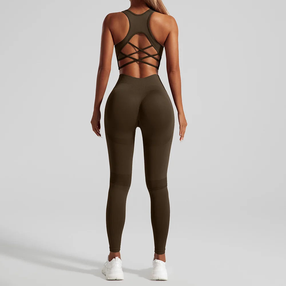 Seamless 2-Piece Yoga Set  for Women’s Gym & Workout