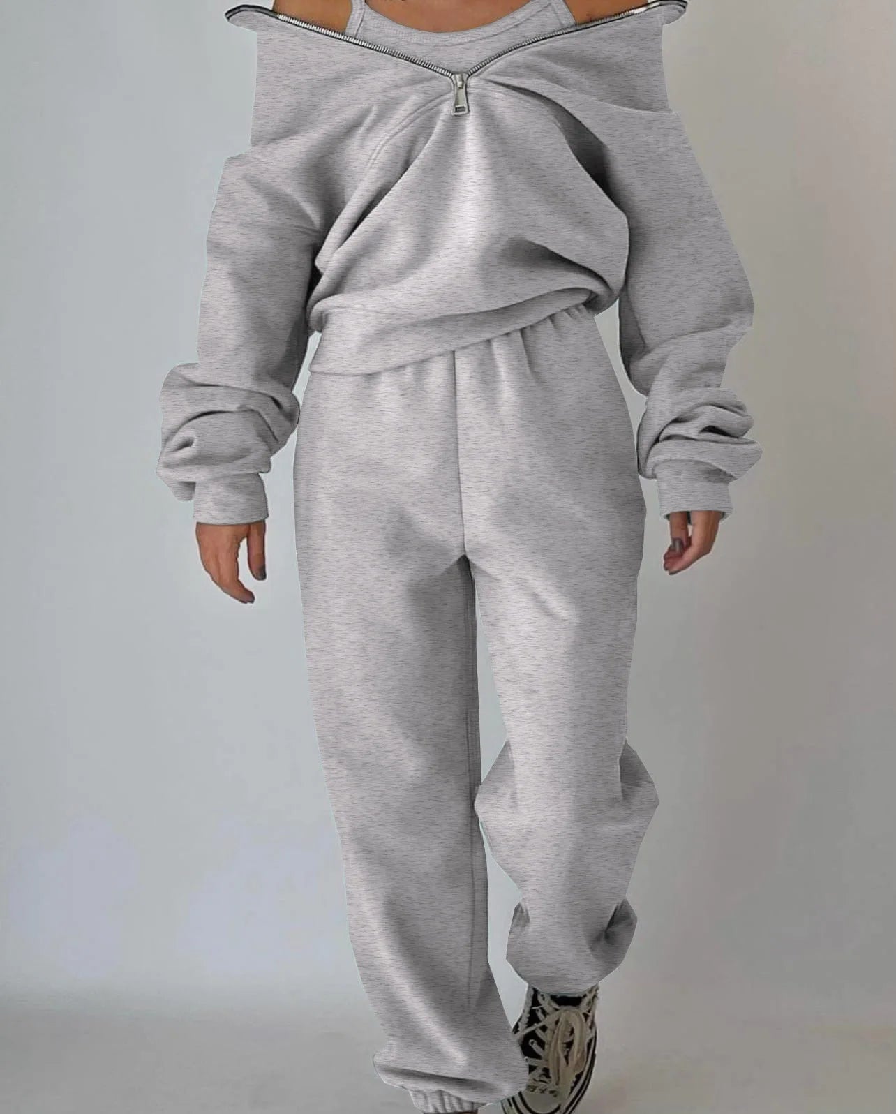 Women’s Autumn Winter Tracksuit 2-Piece Set for Casual & Sporty Wear