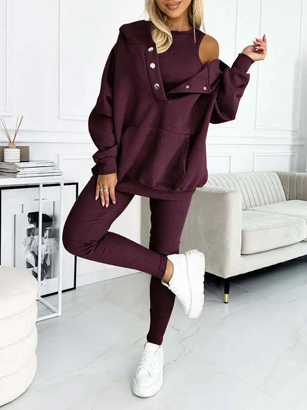 Women's 3-Piece Fitness Outfit for Women - G&A Luxurys